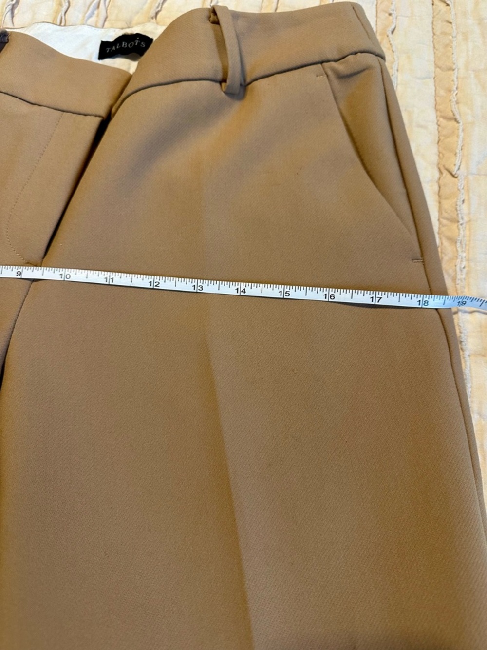 Talbots Tan Hampshire Ankle Pants Women’s size 4 - Picture 6 of 10